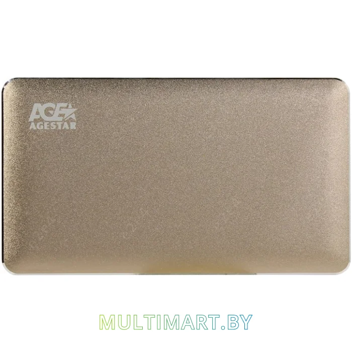 Бокс для жесткого диска AgeStar 3UB2A16 (золотистый)